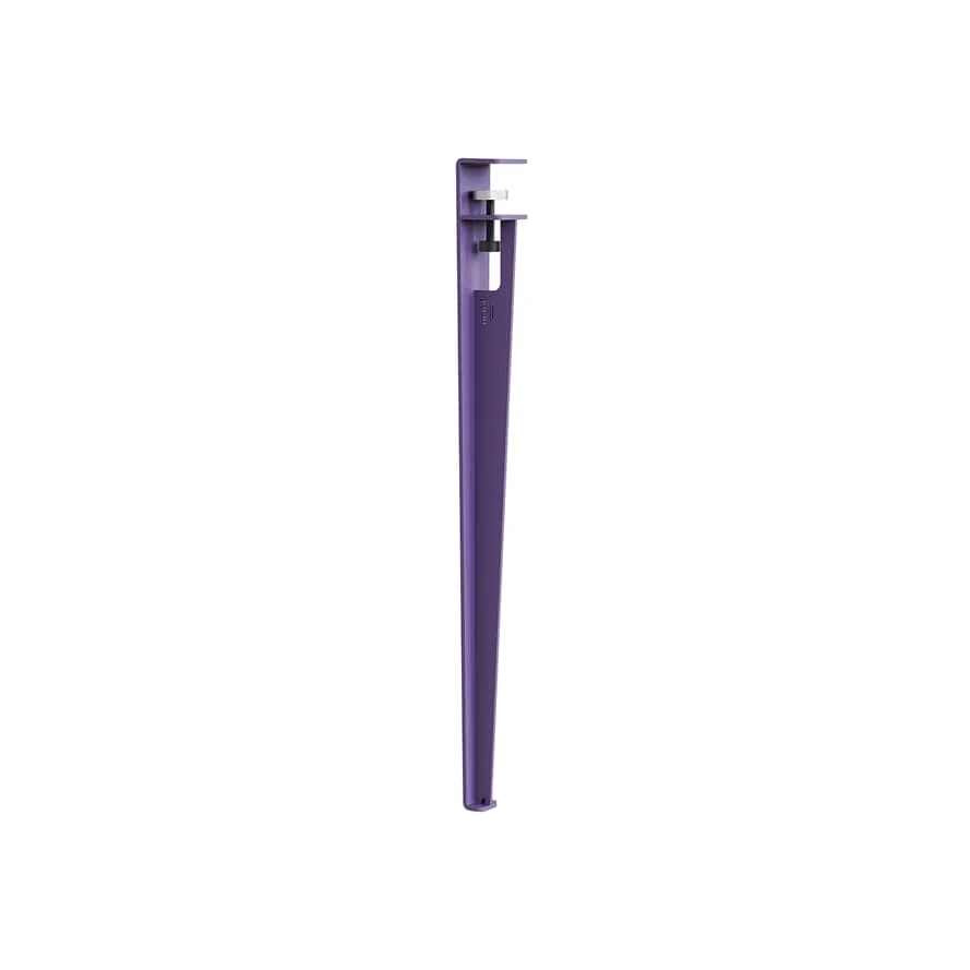 Base, legs metal purple with vise mount by Uchronia / H 75 cm - For creating tables and Desks - TIPTOE – image 1