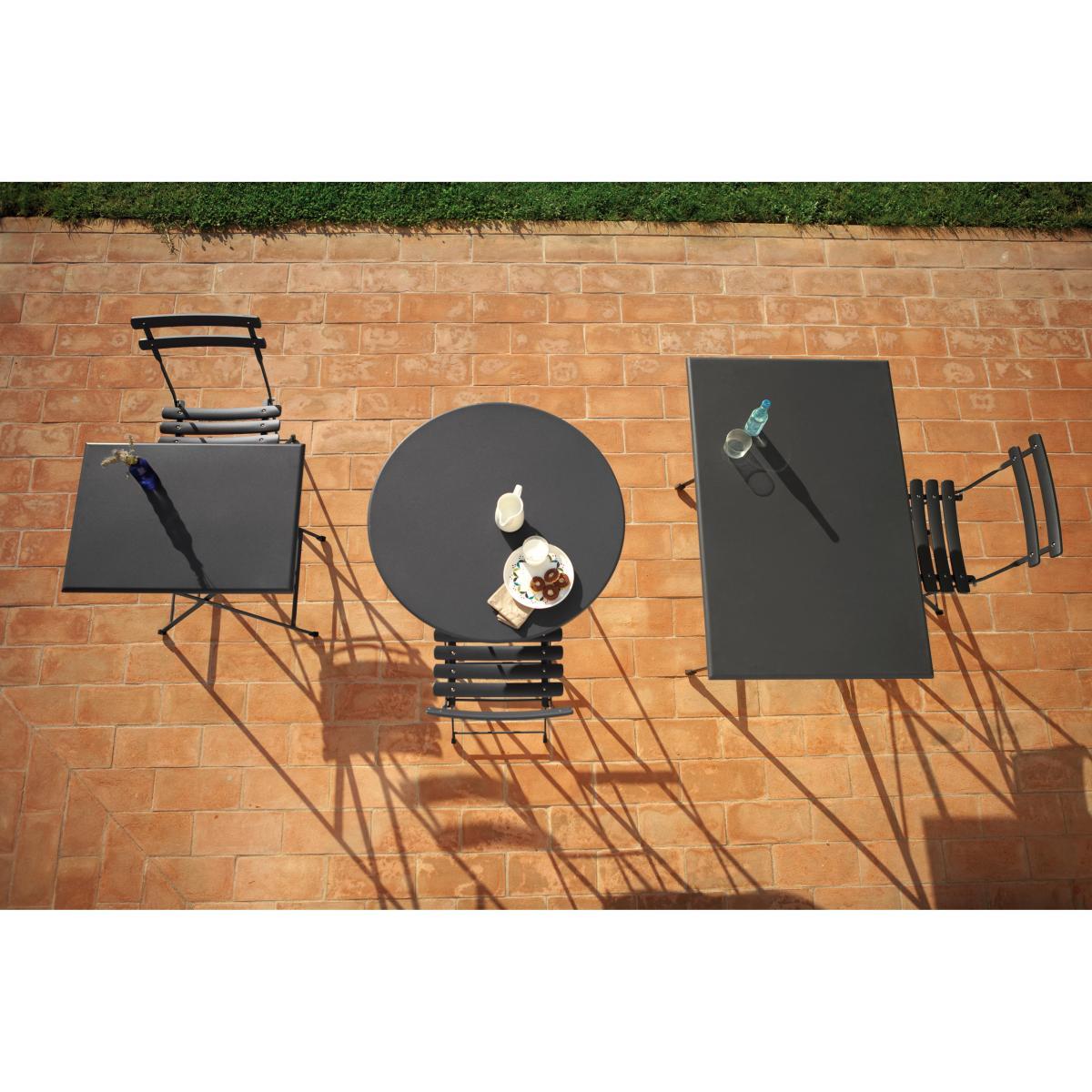 Arc en Ciel Foldable table - Folding - 70 x 50 cm by Emu Grey – image 2
