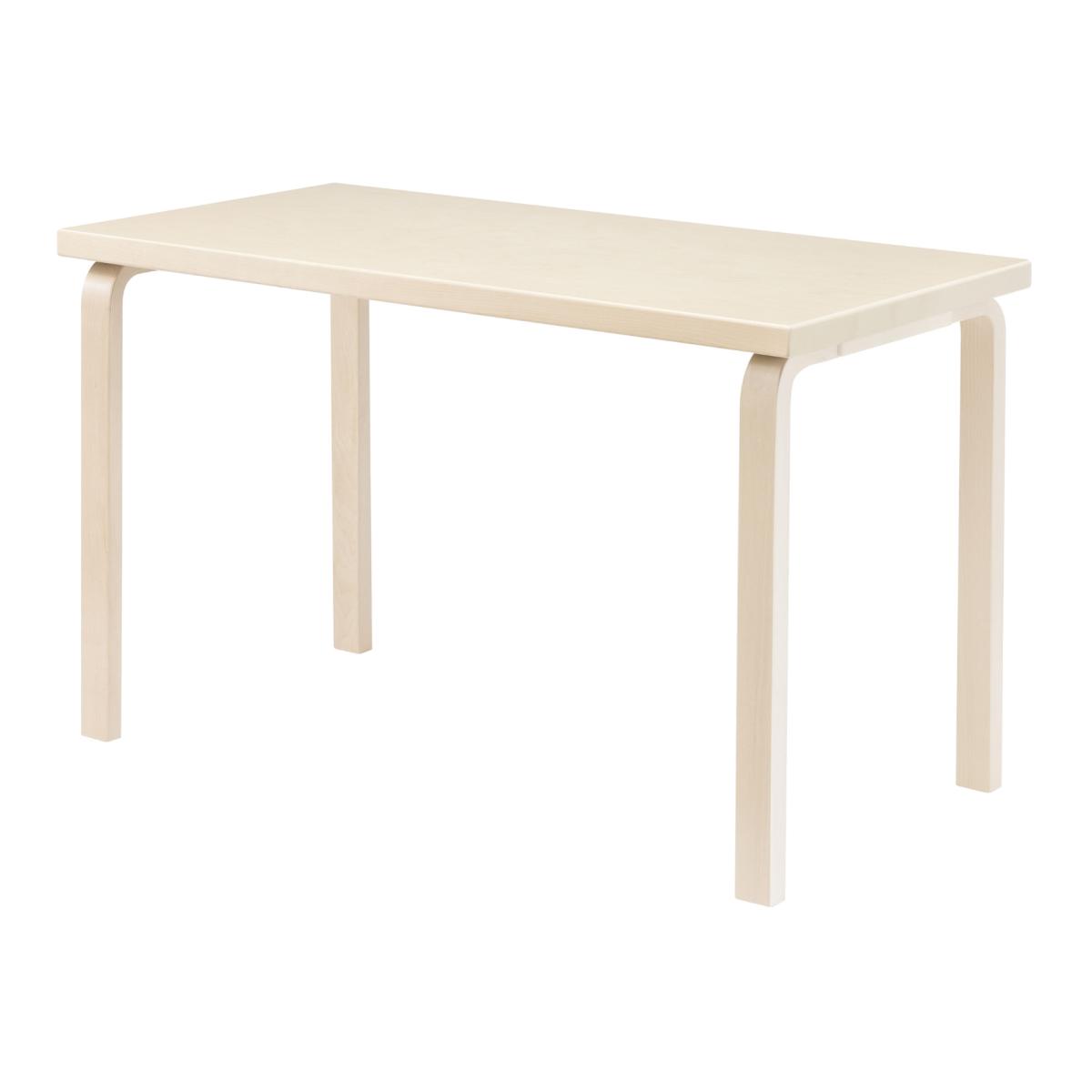 Rectangular table Aalto 80A wood / 120 x 60 cm - Alvar Aalto, 1933 - ARTEK – image 1