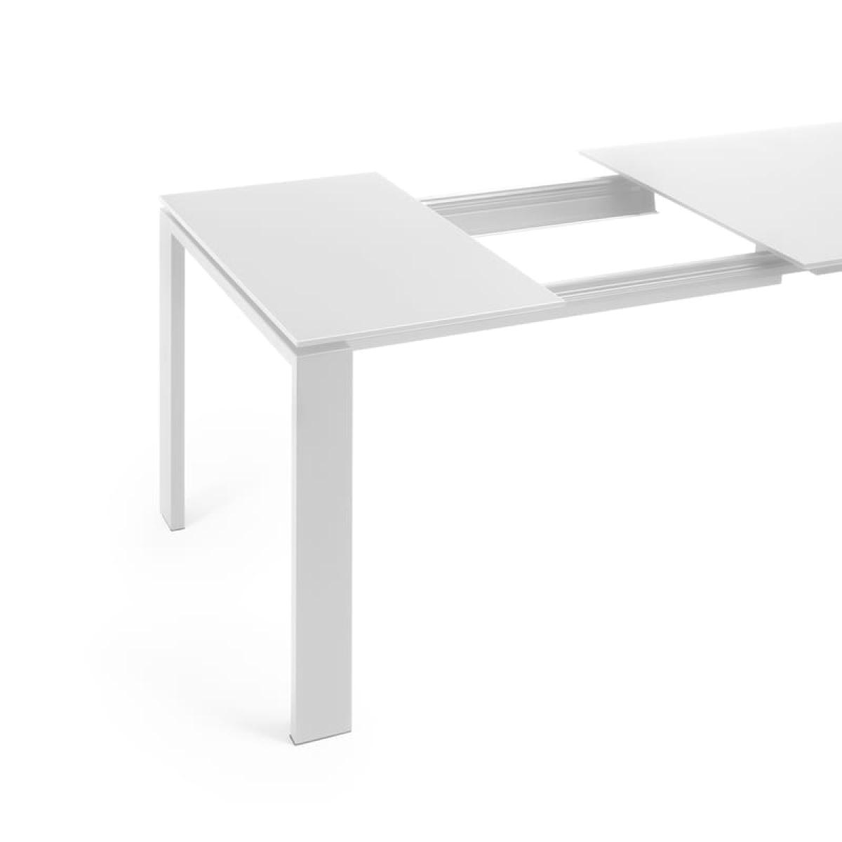 Four Extending table wood white / L 160 to 260 cm - Soft-touch laminate - Kartell – image 2