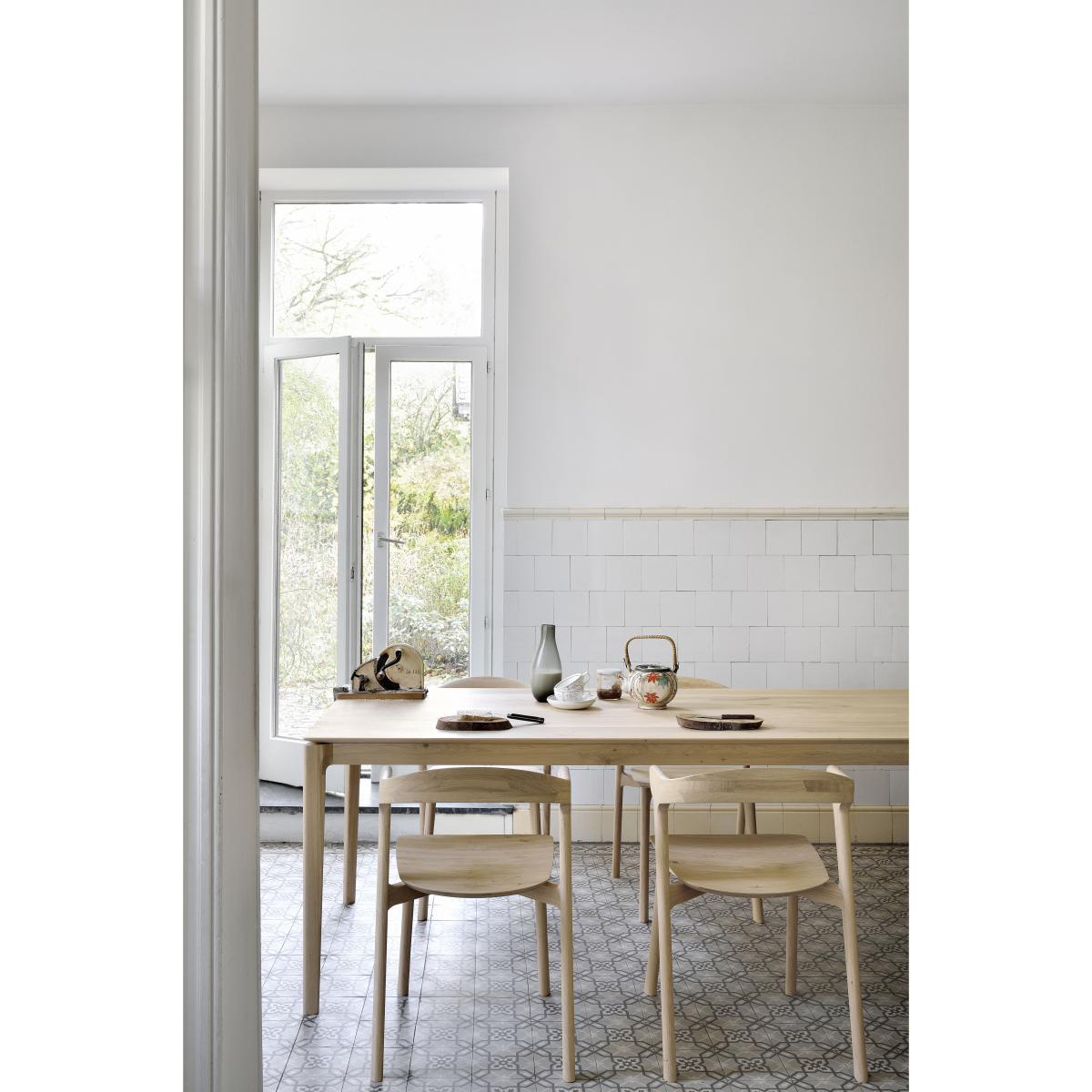 Bok Rectangular table - / Solid oak 200 x 95 cm / 8 people by Ethnicraft Natural wood – image 3