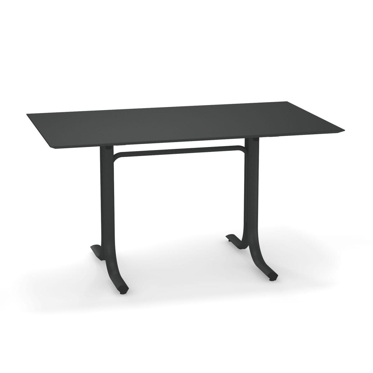 System Foldable table - / 80 x 140 cm by Emu Grey/Silver/Metal – image 3