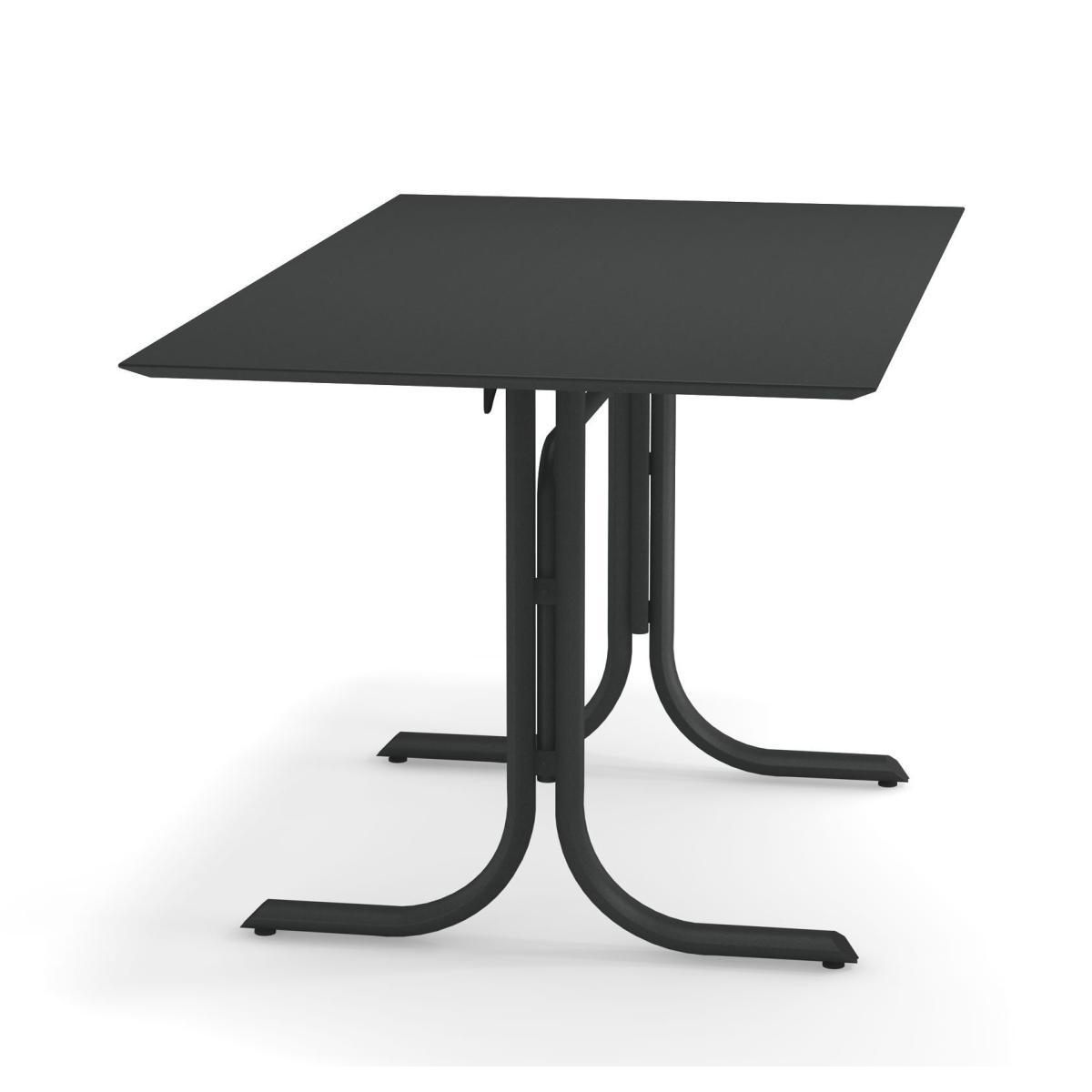 System Foldable table - / 80 x 140 cm by Emu Grey/Silver/Metal – image 4