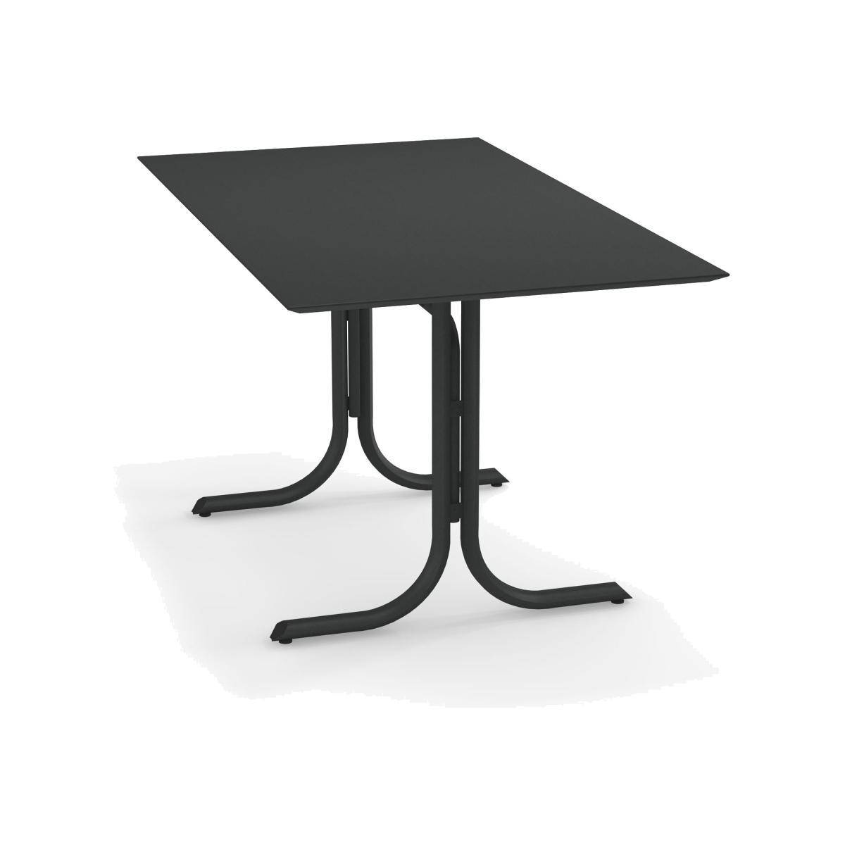 System Foldable table - / 80 x 140 cm by Emu Grey/Silver/Metal – image 1