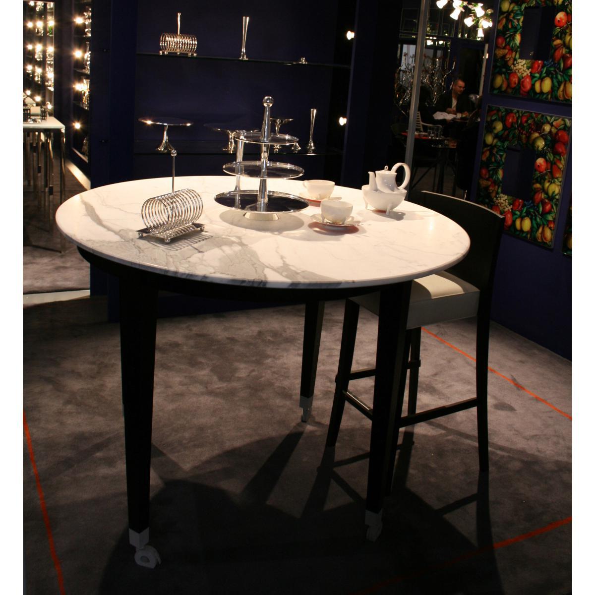 Neoz Round table - Ø 129 cm by Driade Natural wood – image 2