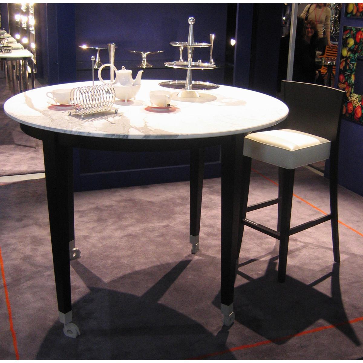Neoz Round table - Ø 129 cm by Driade Natural wood – image 4