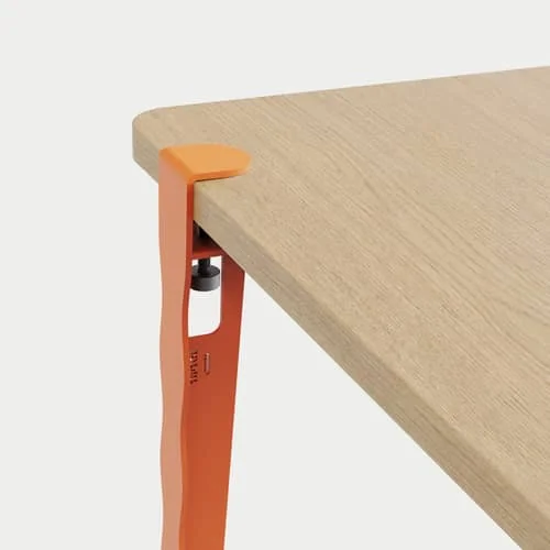 Base, legs metal orange With Vague by Uchronia vise mount / H 75 cm - For creating tables and Desks - TIPTOE – image 2
