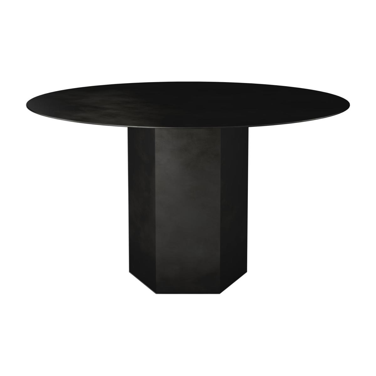 Epic Round table - / Steel - Ø 130 x H 74 cm by Gubi Black – image 1
