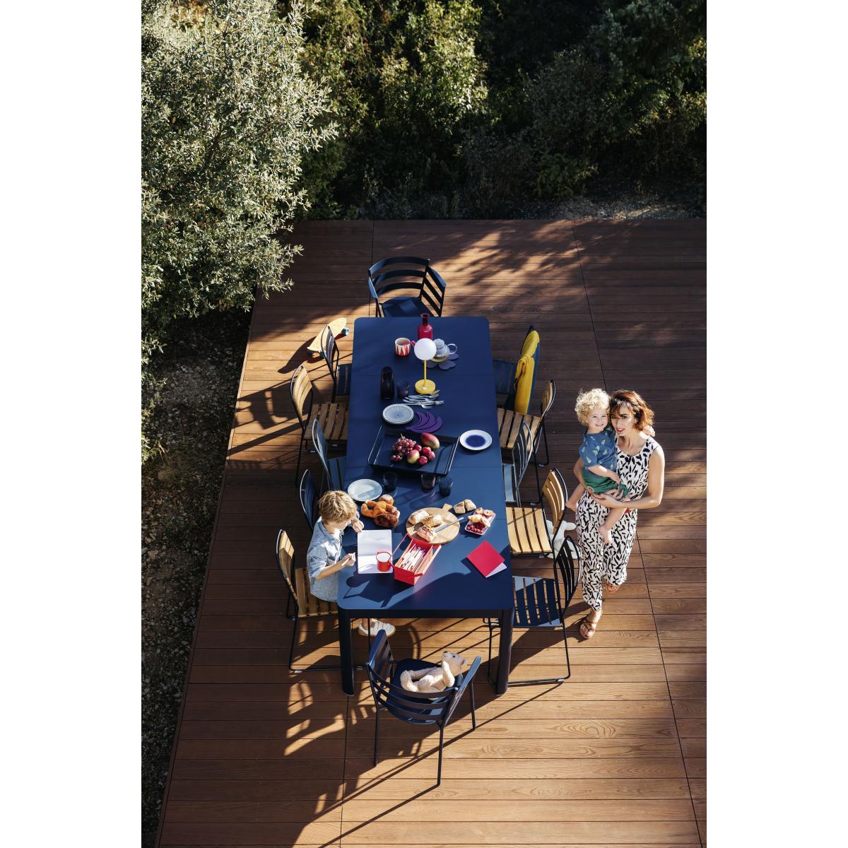 Ribambelle Medium Extending table - / L 149 to 234 cm - 6 to 10 people by Fermob Grey – image 2