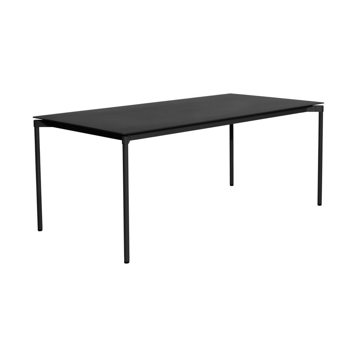 Fromme Rectangular table - / Aluminium - 180 x 90 cm by Petite Friture Black – image 2