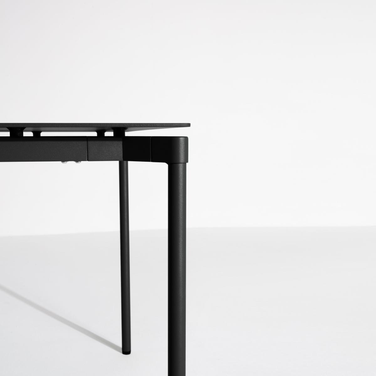 Fromme Rectangular table - / Aluminium - 180 x 90 cm by Petite Friture Black – image 4
