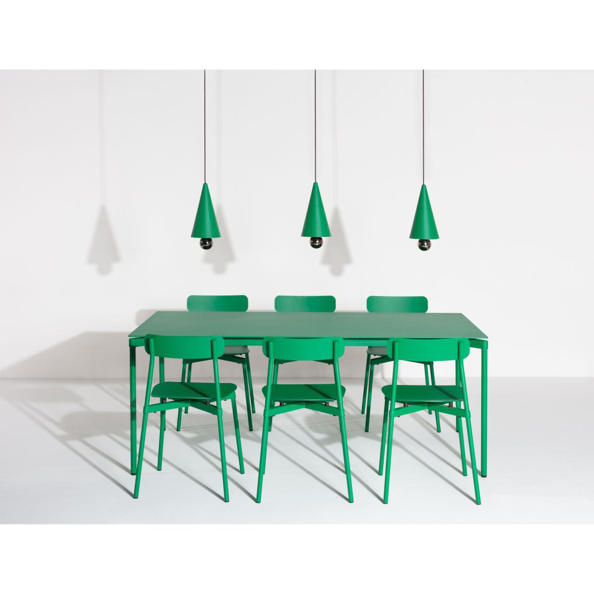 Fromme Rectangular table - / Aluminium - 180 x 90 cm by Petite Friture Black – image 5