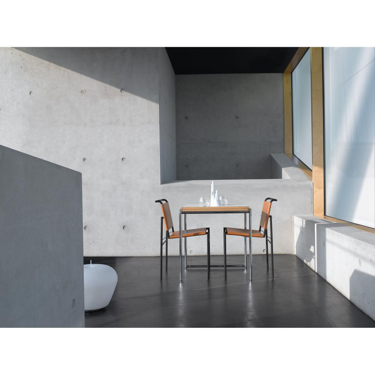 Jean Extending table - / 1929 reissue - Foldable & adjustable legs by ClassiCon White/Natural wood/Metal – image 4