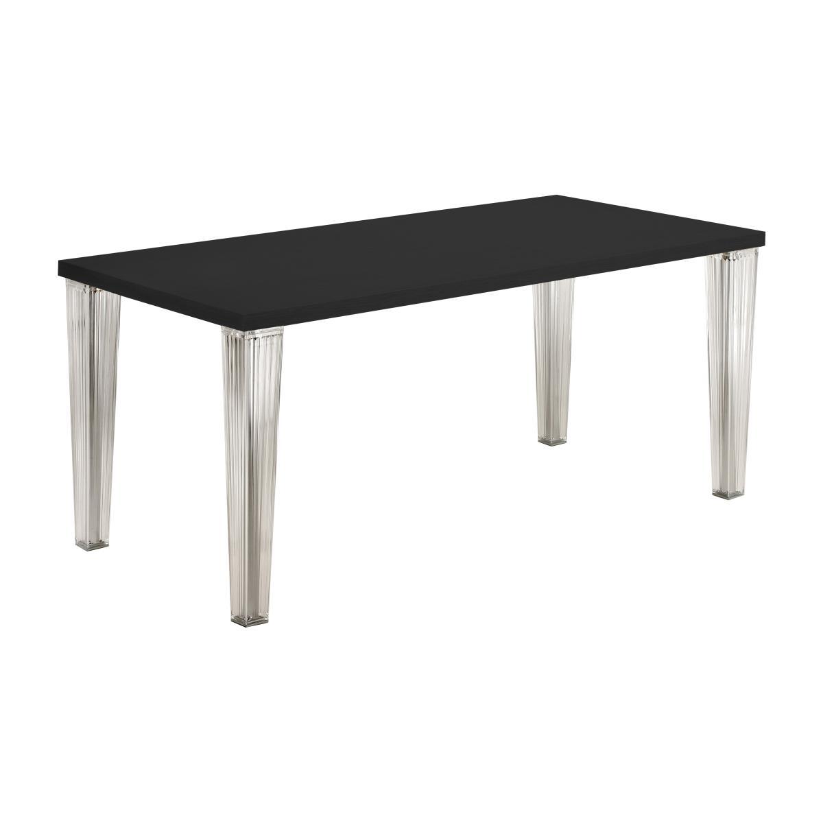 Top Top Rectangular table - 160 cm - lacquered table top by Kartell Black