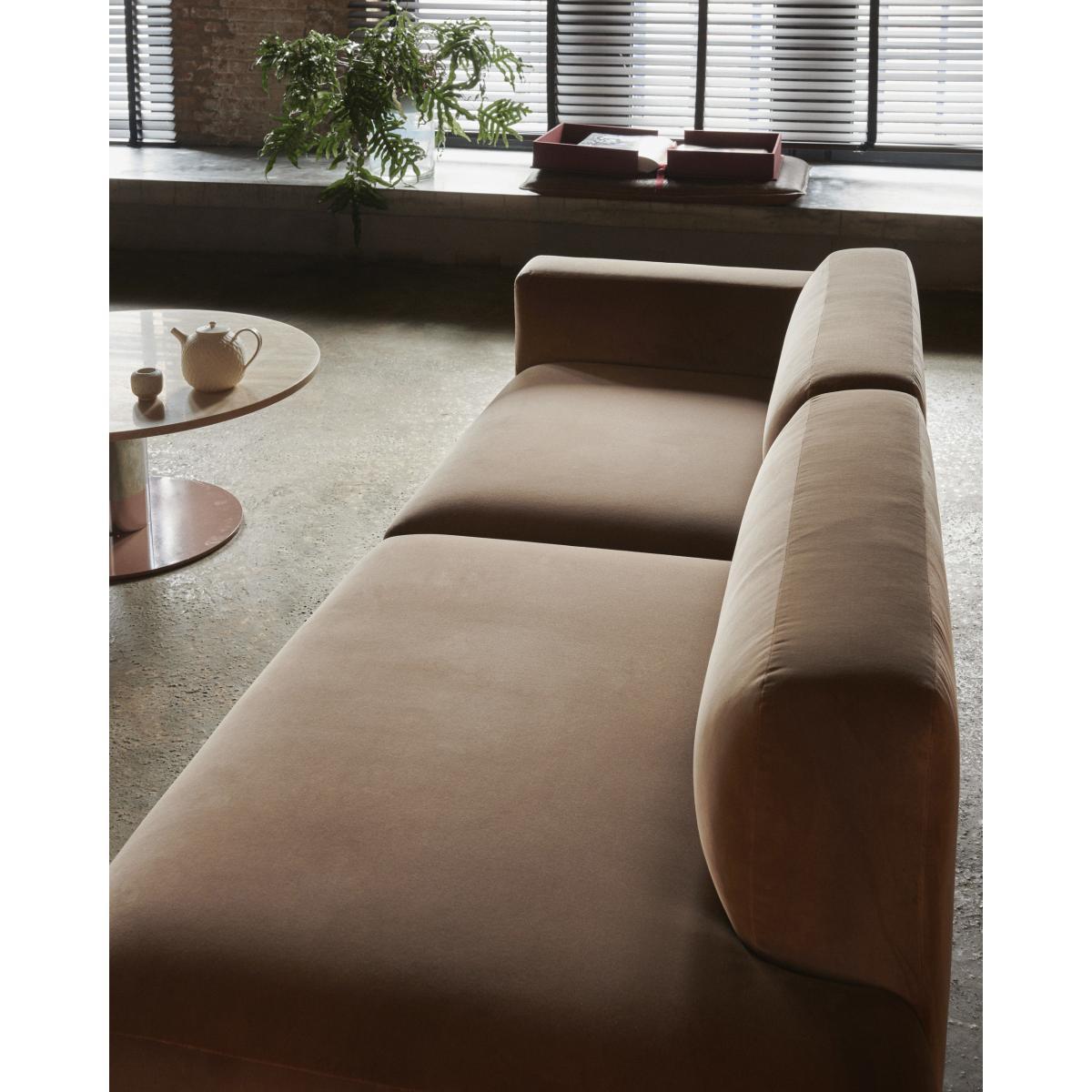 Mezcla JH20 Round table - / 80 x H 40 cm by &tradition Brown/Natural wood/Metal – image 2