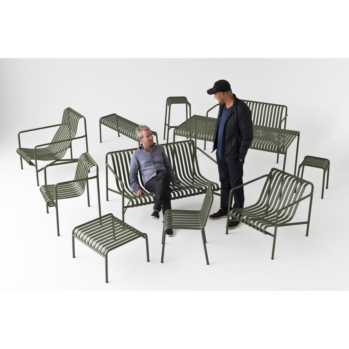 Palissade Square table - 80 x 80 - R & E Bouroullec by Hay Grey/Black – image 3