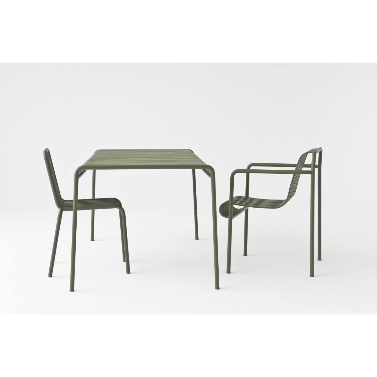 Palissade Square table - 80 x 80 - R & E Bouroullec by Hay Grey/Black – image 1