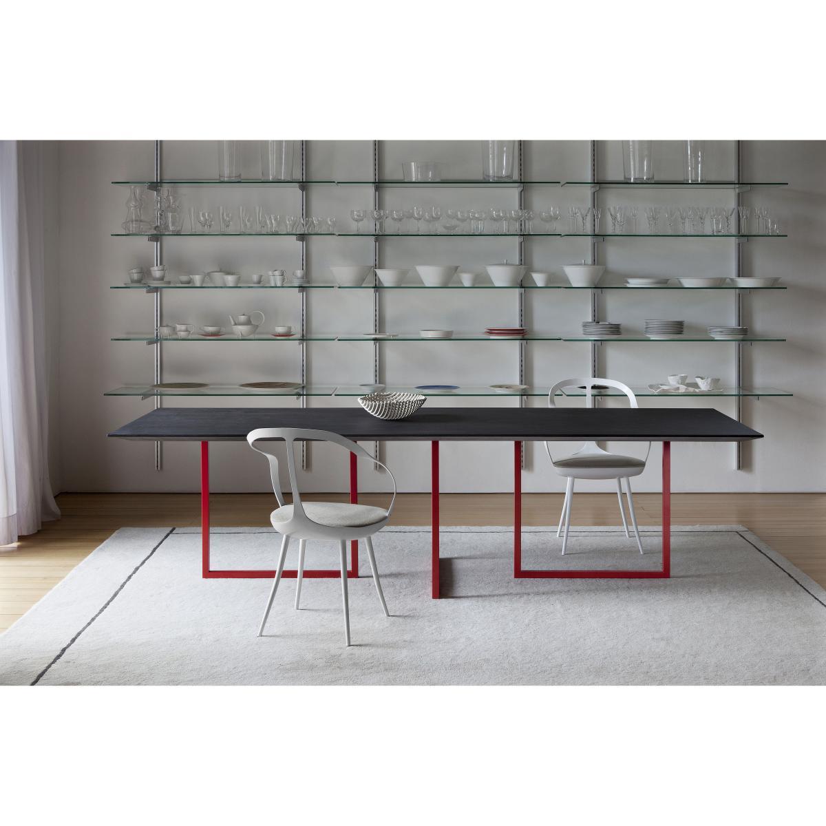 Gazelle Rectangular table by Driade Red/Black – image 2