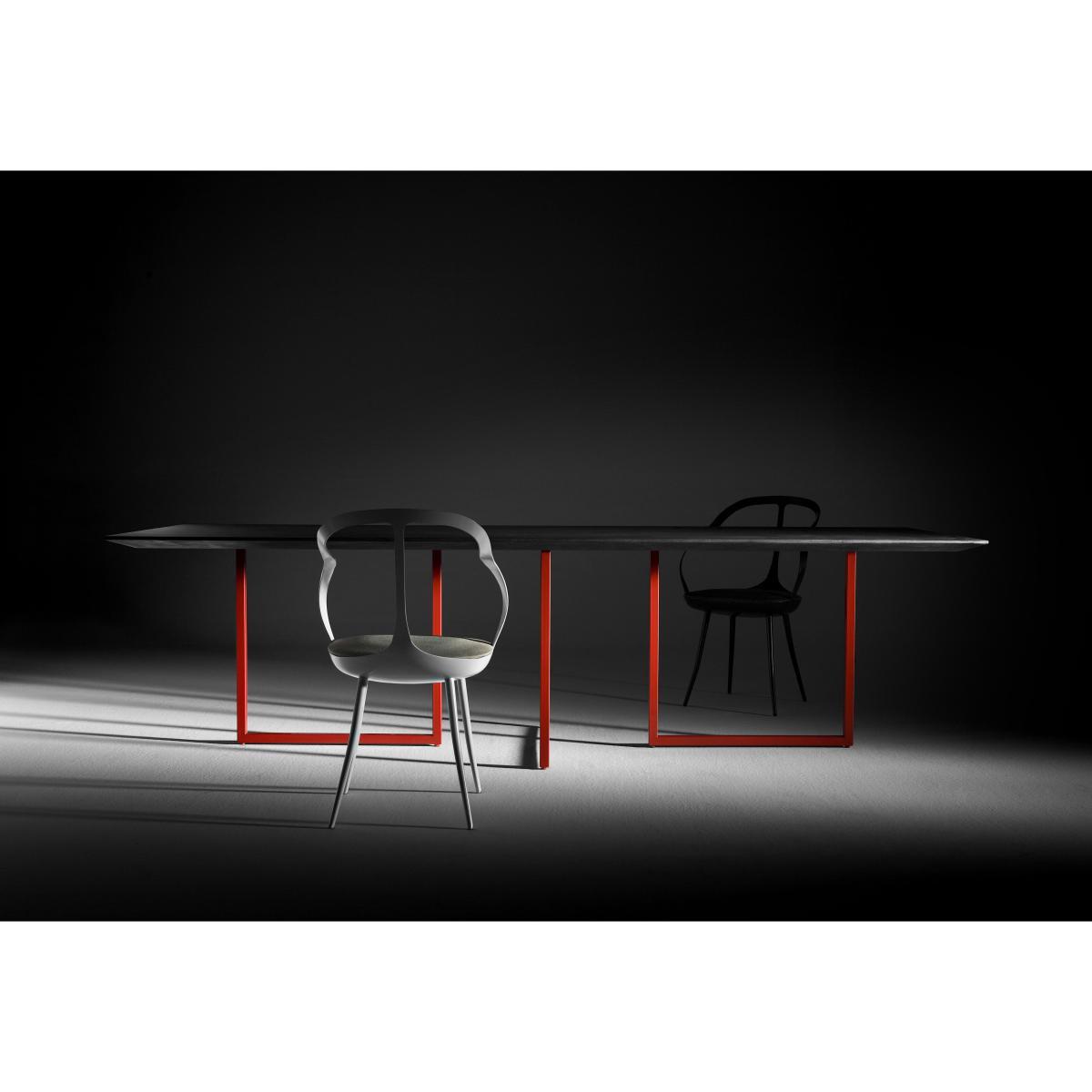 Gazelle Rectangular table by Driade Red/Black – image 3