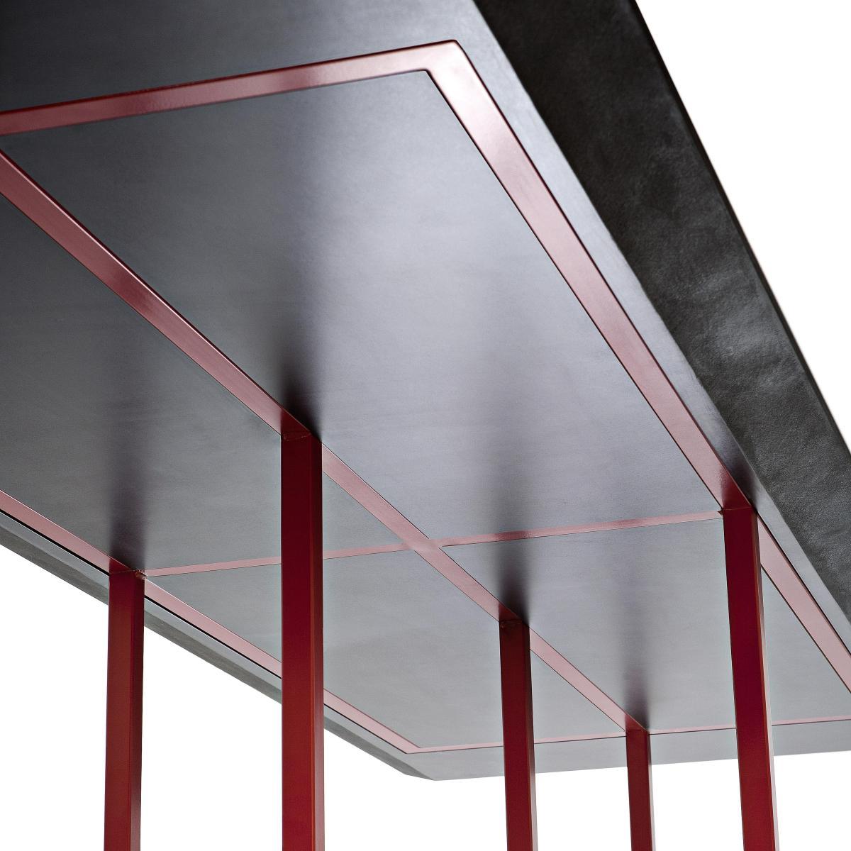 Gazelle Rectangular table by Driade Red/Black – image 4