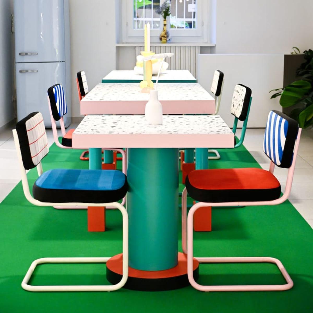 Super Lounge Table Square table wood multicoloured / 70 x 70 cm - Seletti – image 2