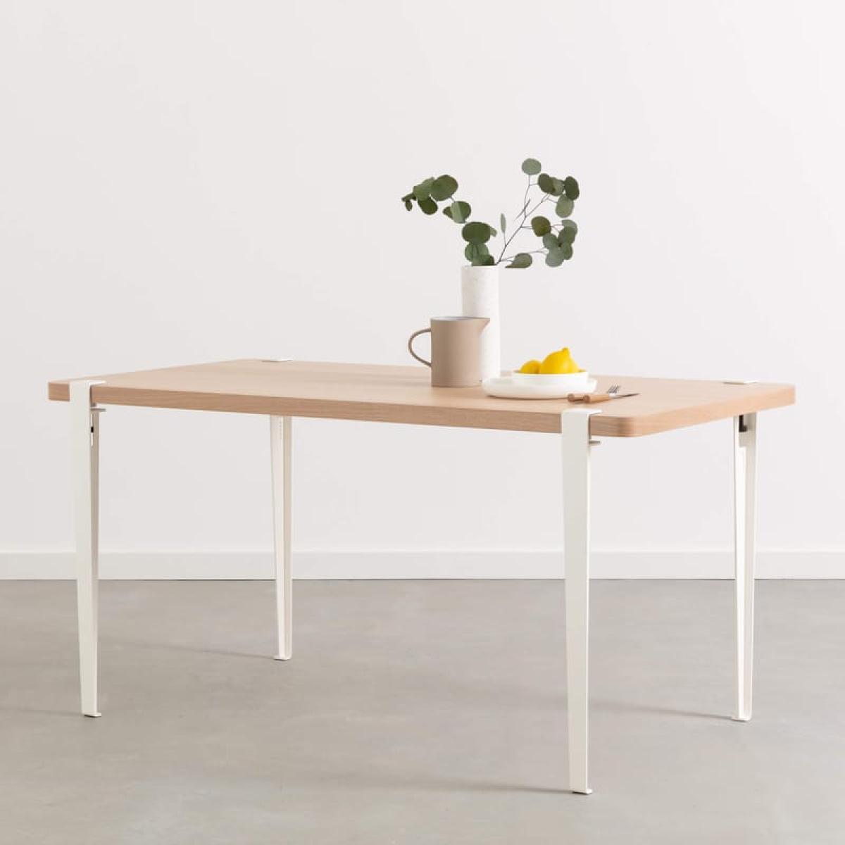 Balthazar Rectangular table metal / 150 x 75 cm - 4 to 6 people / Eco-certified Wood - TIPTOE – image 2
