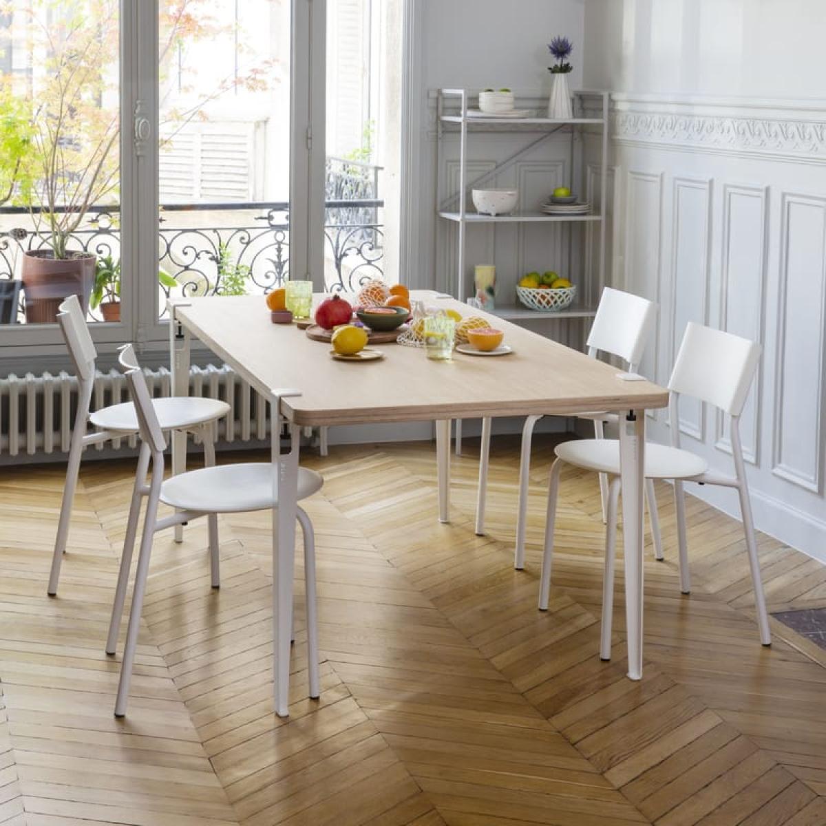 Balthazar Rectangular table metal / 150 x 75 cm - 4 to 6 people / Eco-certified Wood - TIPTOE – image 3