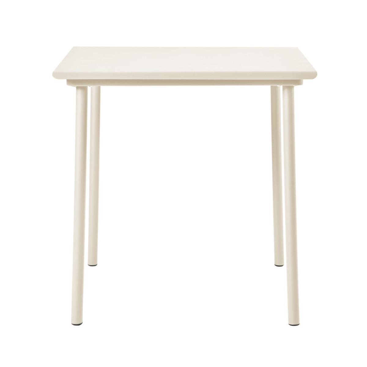 Patio Café Square table - / Stainless steel - 75 x 75 cm by Tolix White/Beige – image 2