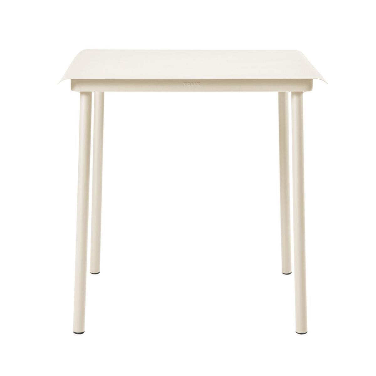 Patio Café Square table - / Stainless steel - 75 x 75 cm by Tolix White/Beige – image 3