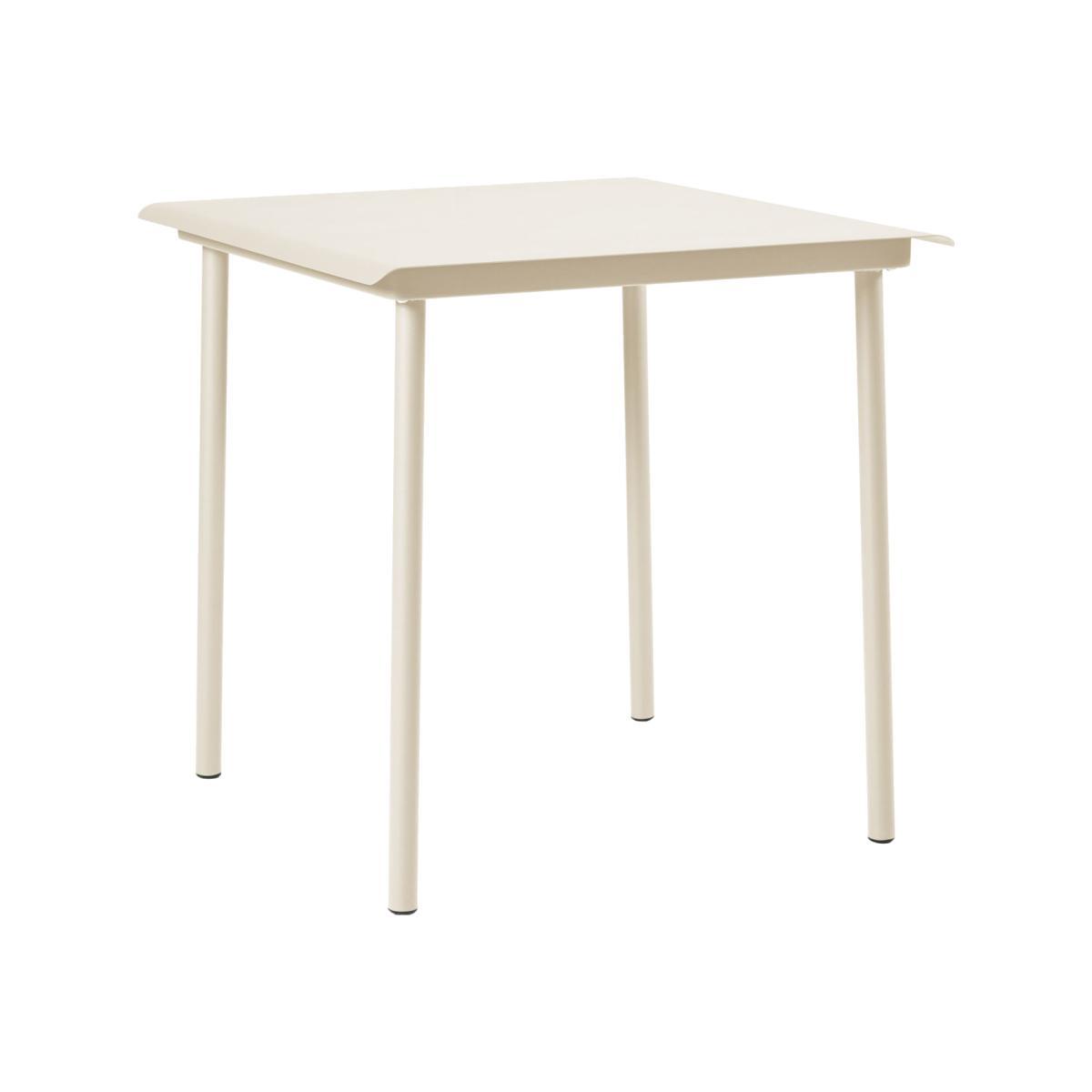 Patio Café Square table - / Stainless steel - 75 x 75 cm by Tolix White/Beige – image 1