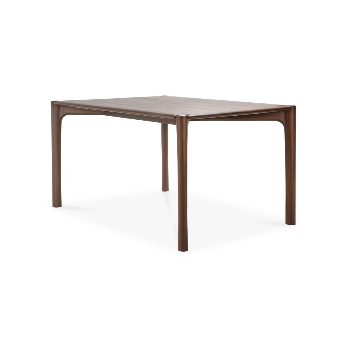 PI Rectangular table natural wood / 160 x 80 cm - Solid teak / 6 people - Ethnicraft – image 2