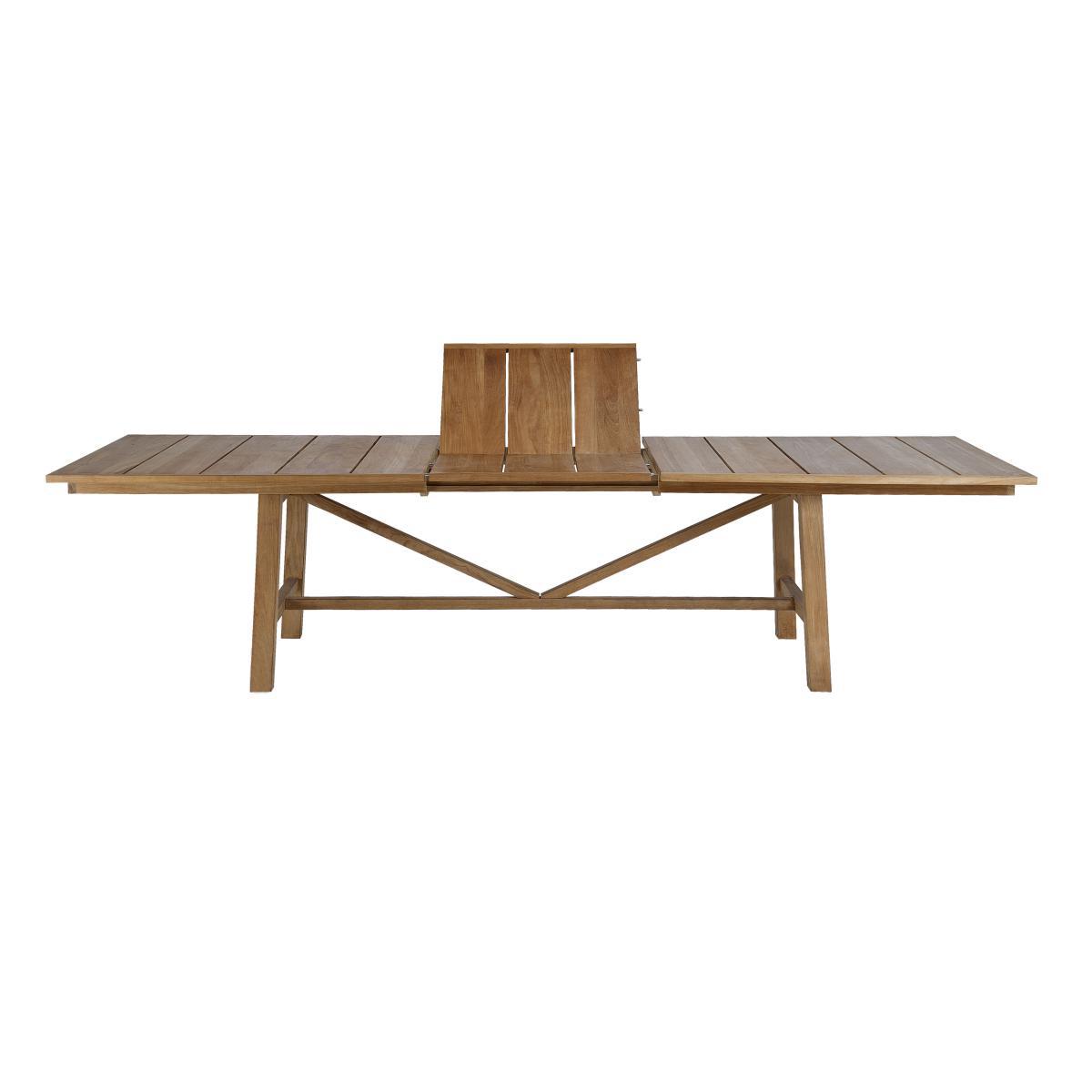Synthesis Extending table - / L 230 to 300 cm - Teak by Unopiu Natural wood – image 2