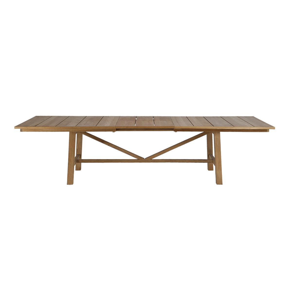 Synthesis Extending table - / L 230 to 300 cm - Teak by Unopiu Natural wood – image 3