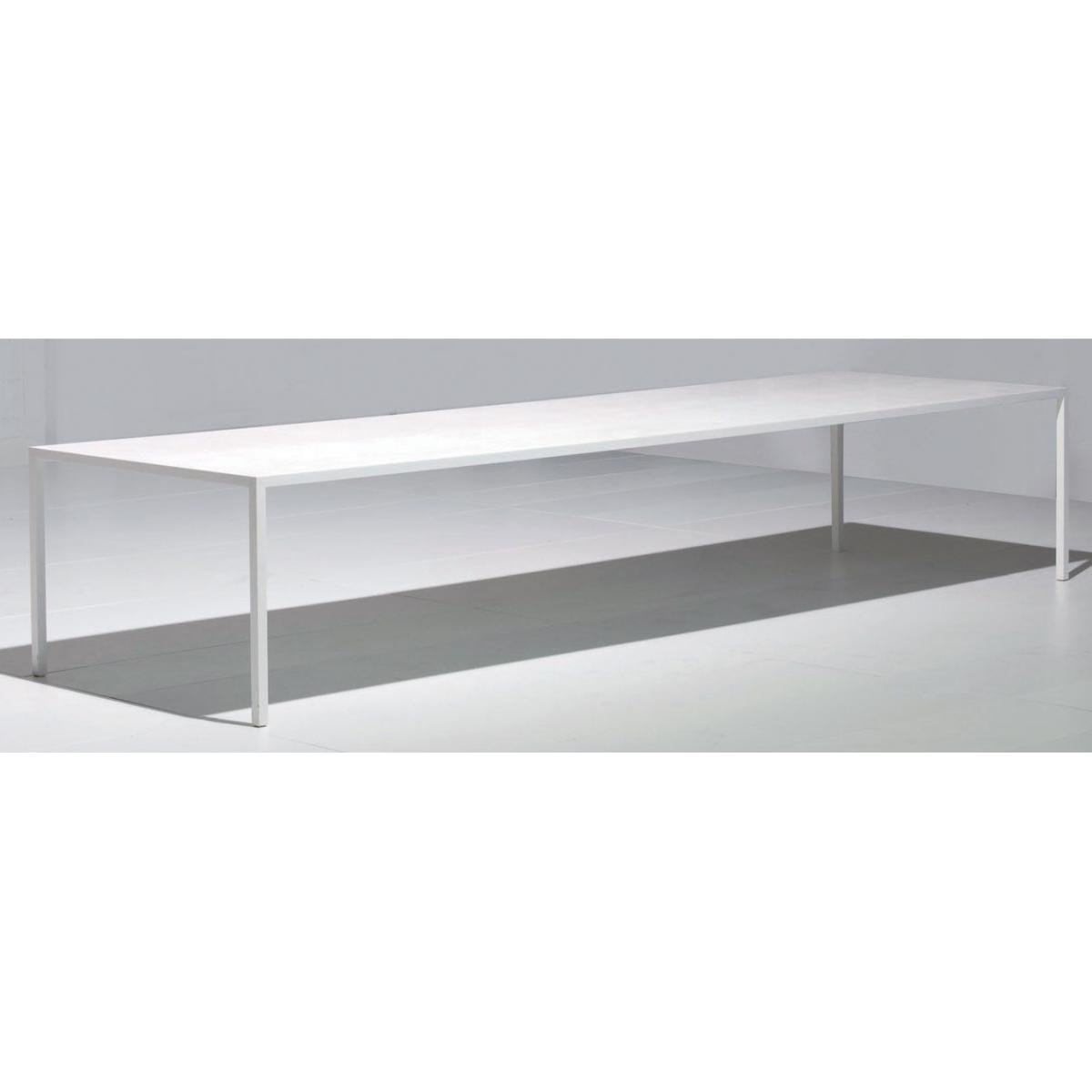 Tense Rectangular table - 120 x 360 cm by MDF Italia White – image 4