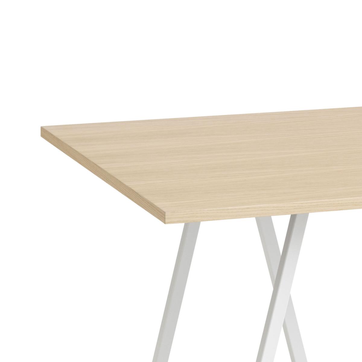 Loop Rectangular table natural wood / 200 x 92.5 cm - Hay – image 2
