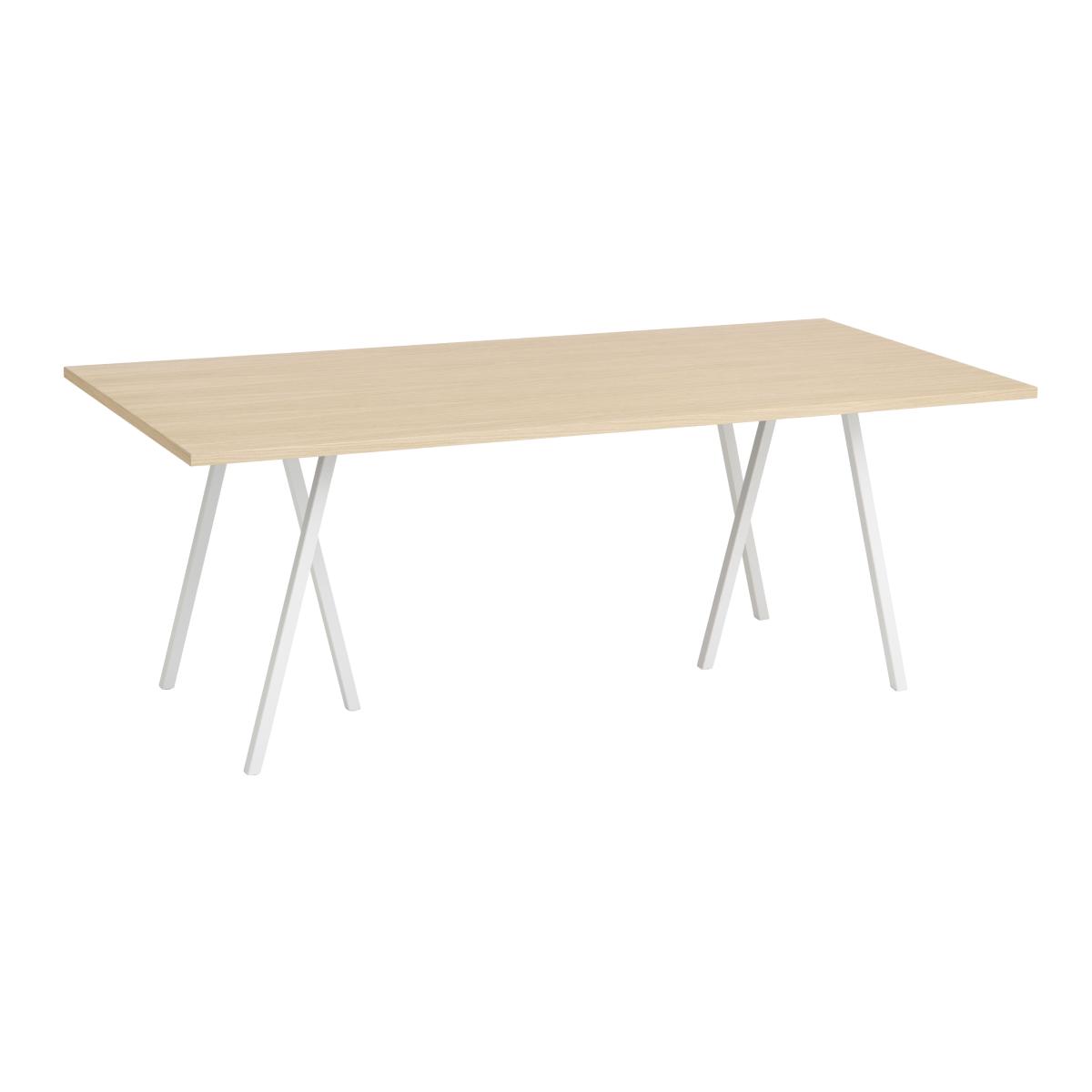Loop Rectangular table natural wood / 200 x 92.5 cm - Hay – image 1
