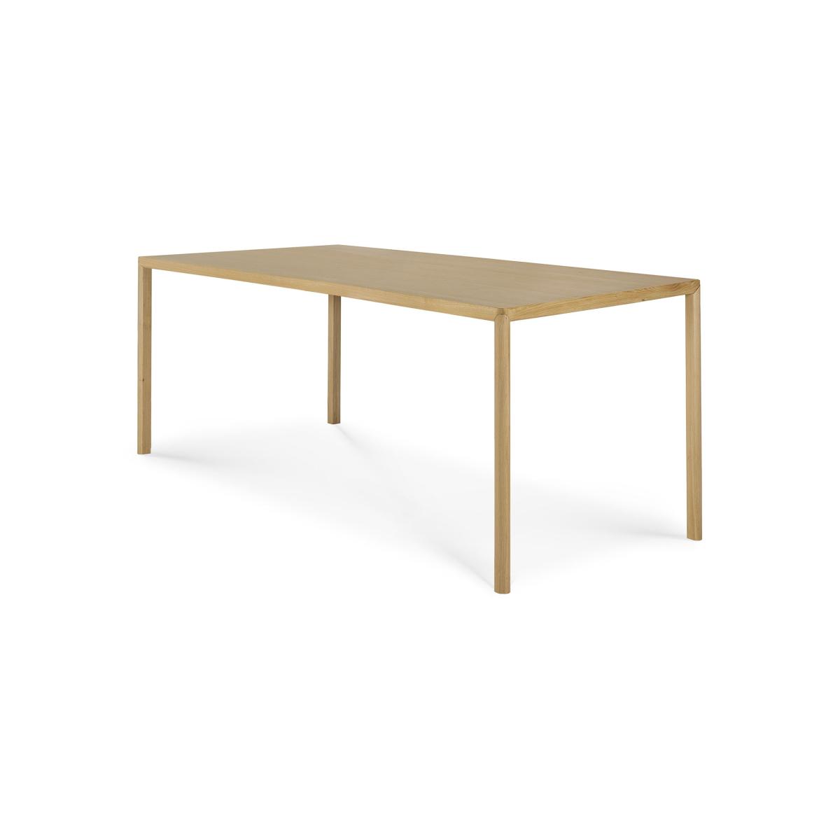 Air Rectangular table - / 160 x 80 cm - 6-seater / Oak by Ethnicraft Natural wood – image 2