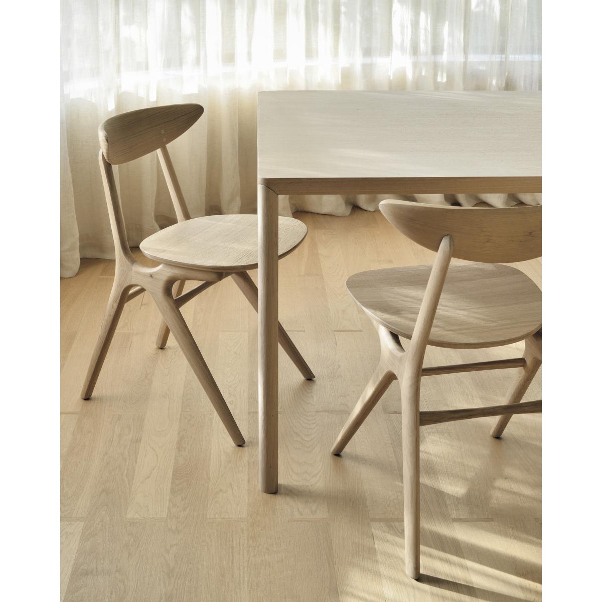 Air Rectangular table - / 160 x 80 cm - 6-seater / Oak by Ethnicraft Natural wood – image 5