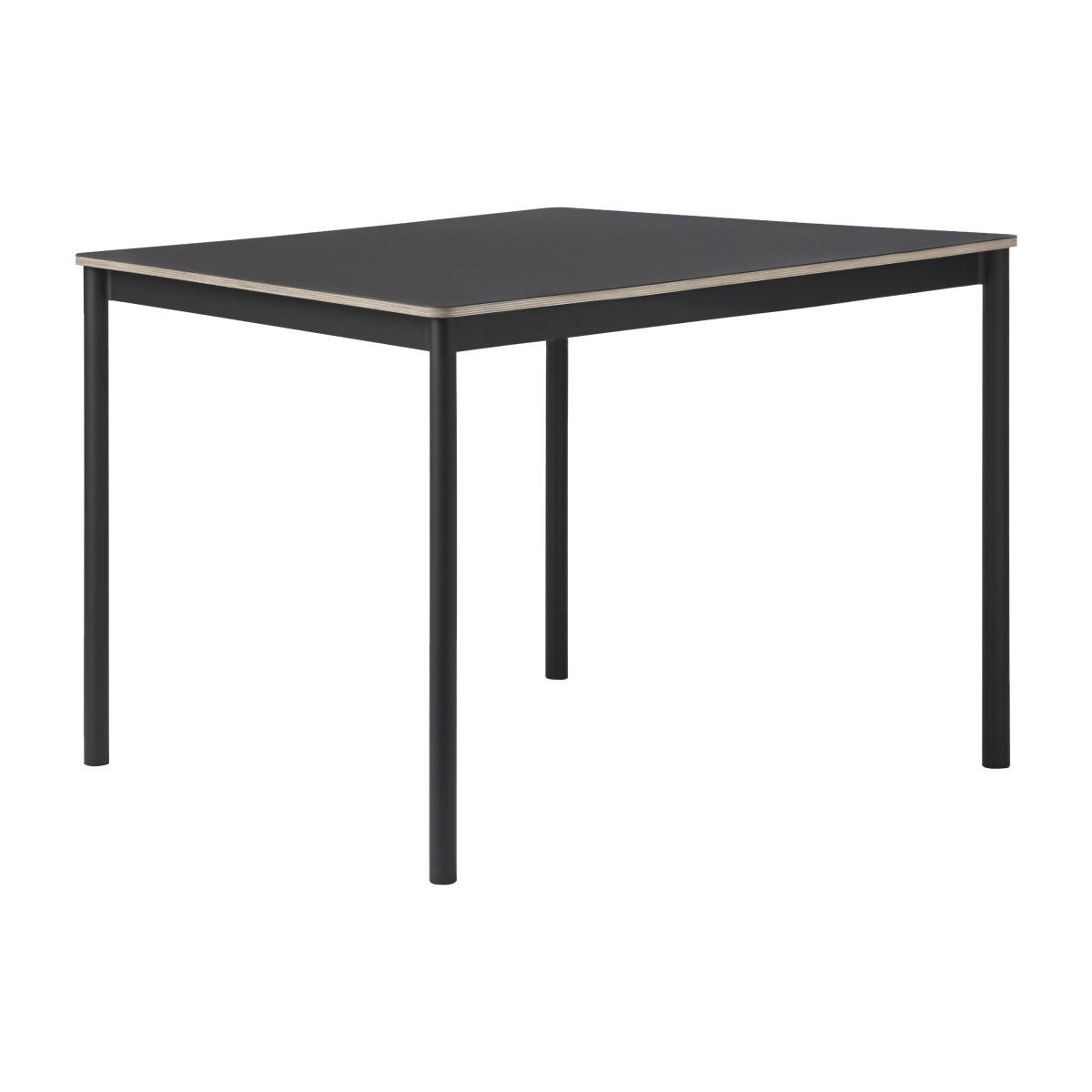 Base Rectangular table - /140 x 80 cm by Muuto Black – image 1