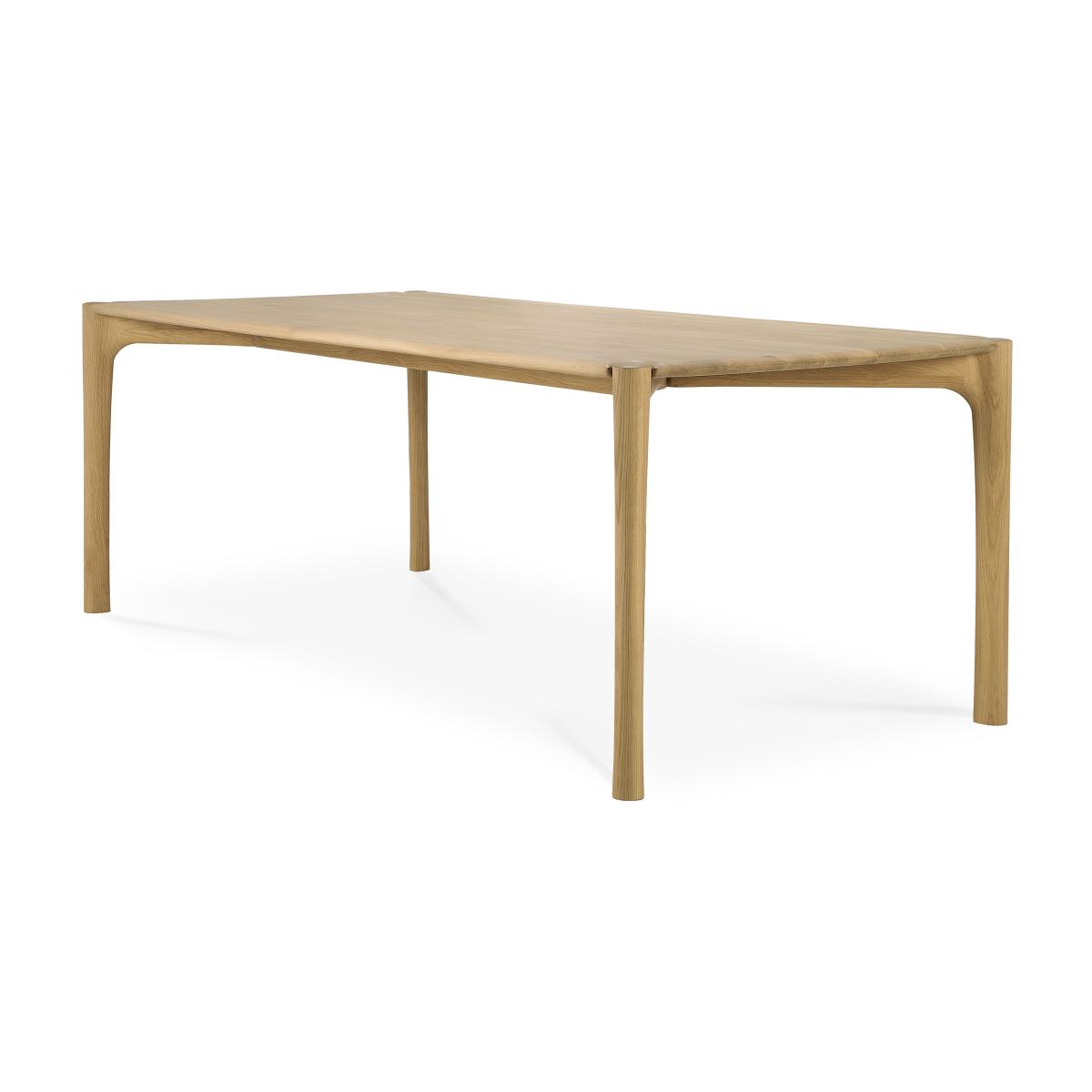 PI Rectangular table natural wood / 220 x 95 cm - sleeps 8 - Ethnicraft – image 2