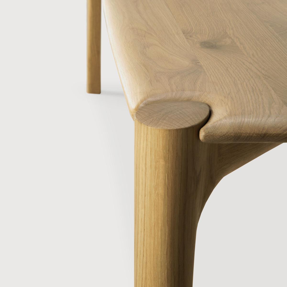 PI Rectangular table natural wood / 220 x 95 cm - sleeps 8 - Ethnicraft – image 3