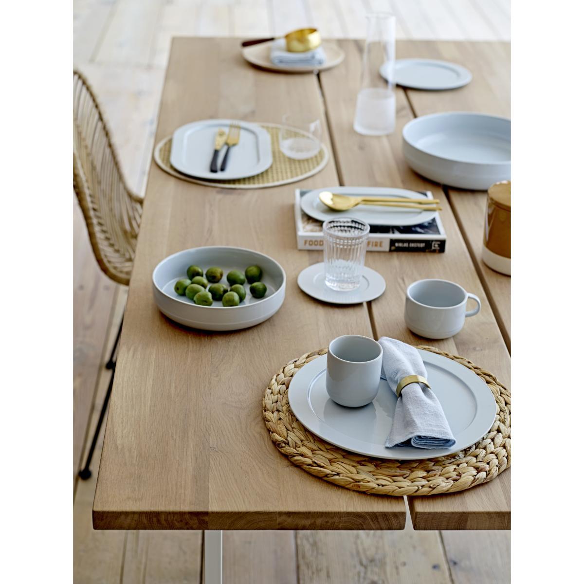 Cozy Rectangular table - / 200 x 95 cm - Oak & metal by Bloomingville Natural wood – image 6