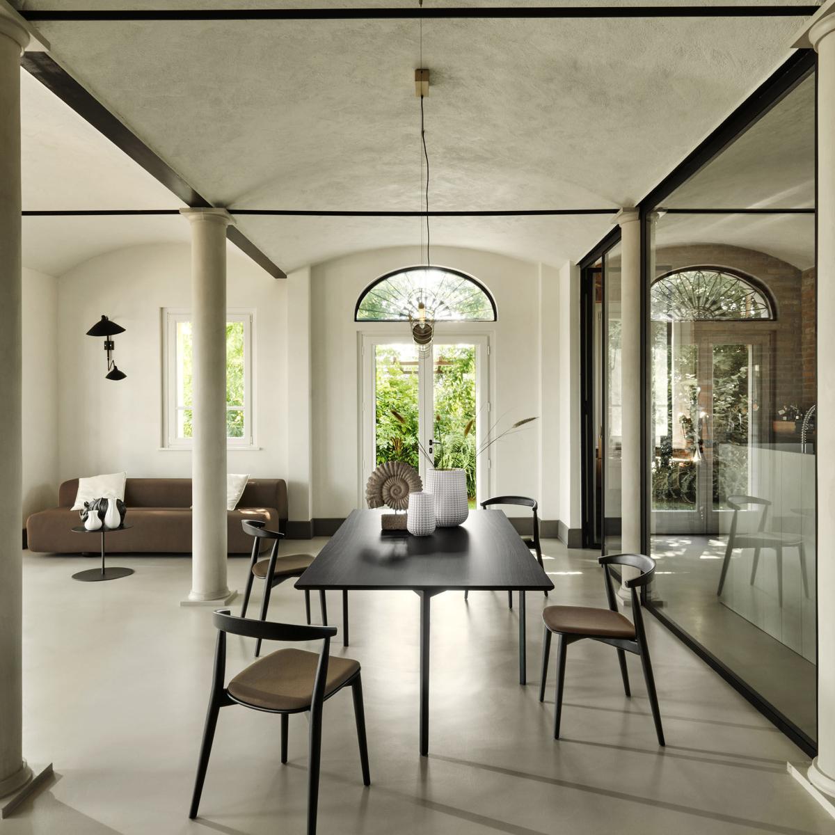 Openup Rectangular table wood black / 218 x 110 cm - Cappellini – image 3