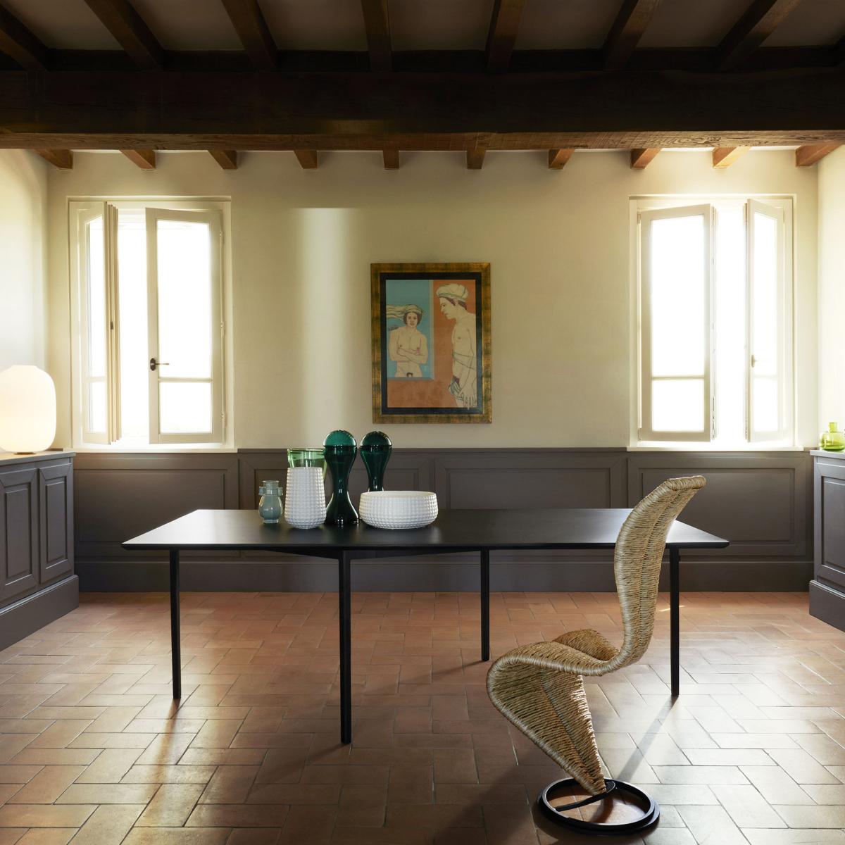 Openup Rectangular table wood black / 218 x 110 cm - Cappellini – image 4