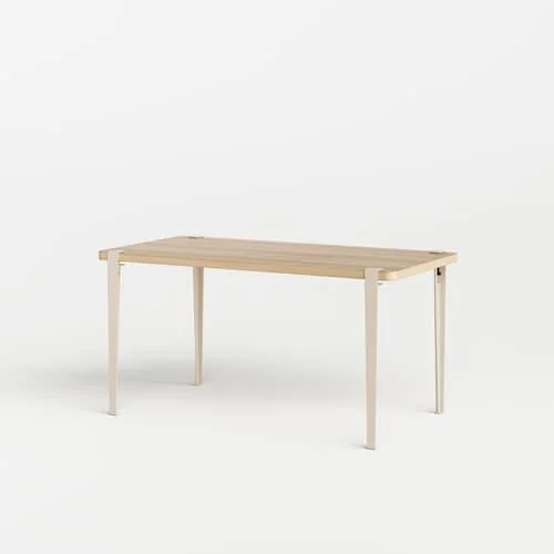 Base, legs metal beige with vise mount by Uchronia / H 75 cm - For creating tables and Desks - TIPTOE – image 3