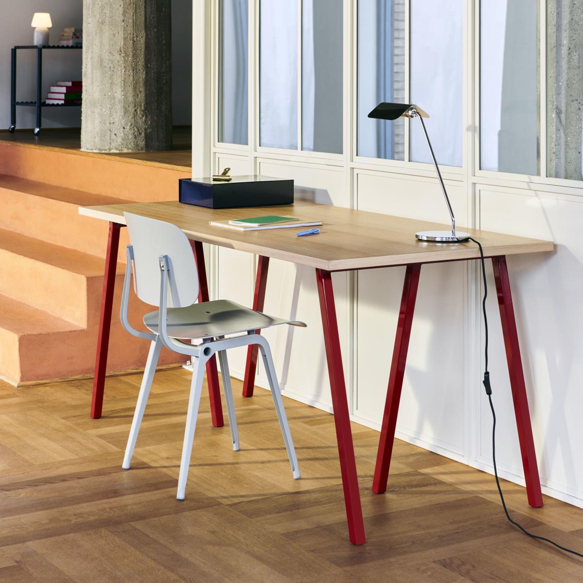 Loop Rectangular table natural wood / 160 x 77.5 cm - Hay – image 2