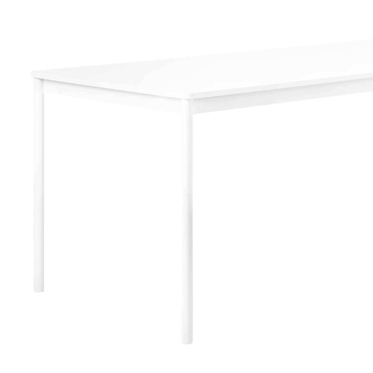 Base Rectangular table - /250 x 90 cm by Muuto White – image 2