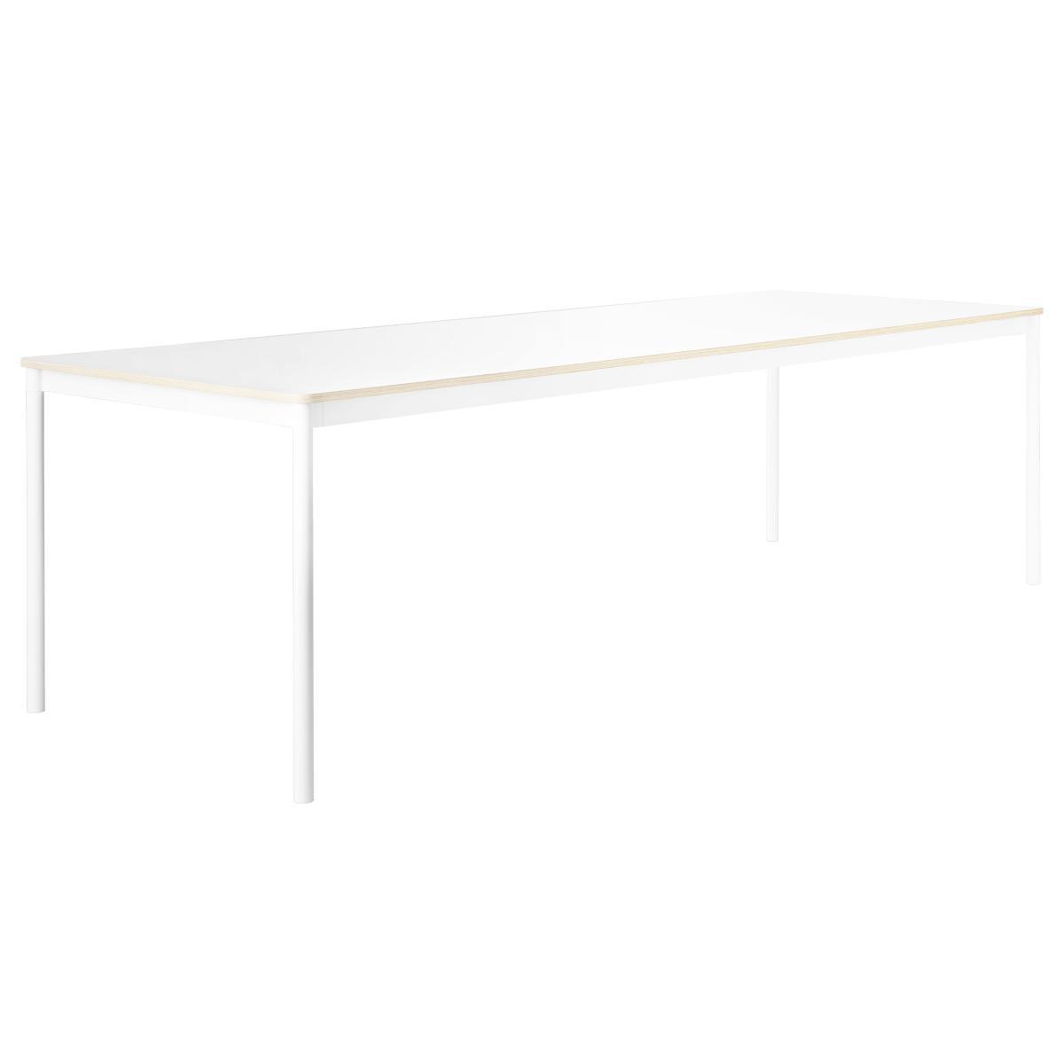 Base Rectangular table - /250 x 90 cm by Muuto White – image 4