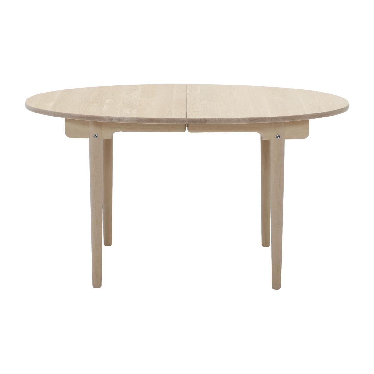 Oval table CH337 wood / 115 x 140 cm - Wegner, 1962 / 2 extension leaves can be inserted - CARL HANSEN & SON – image 1