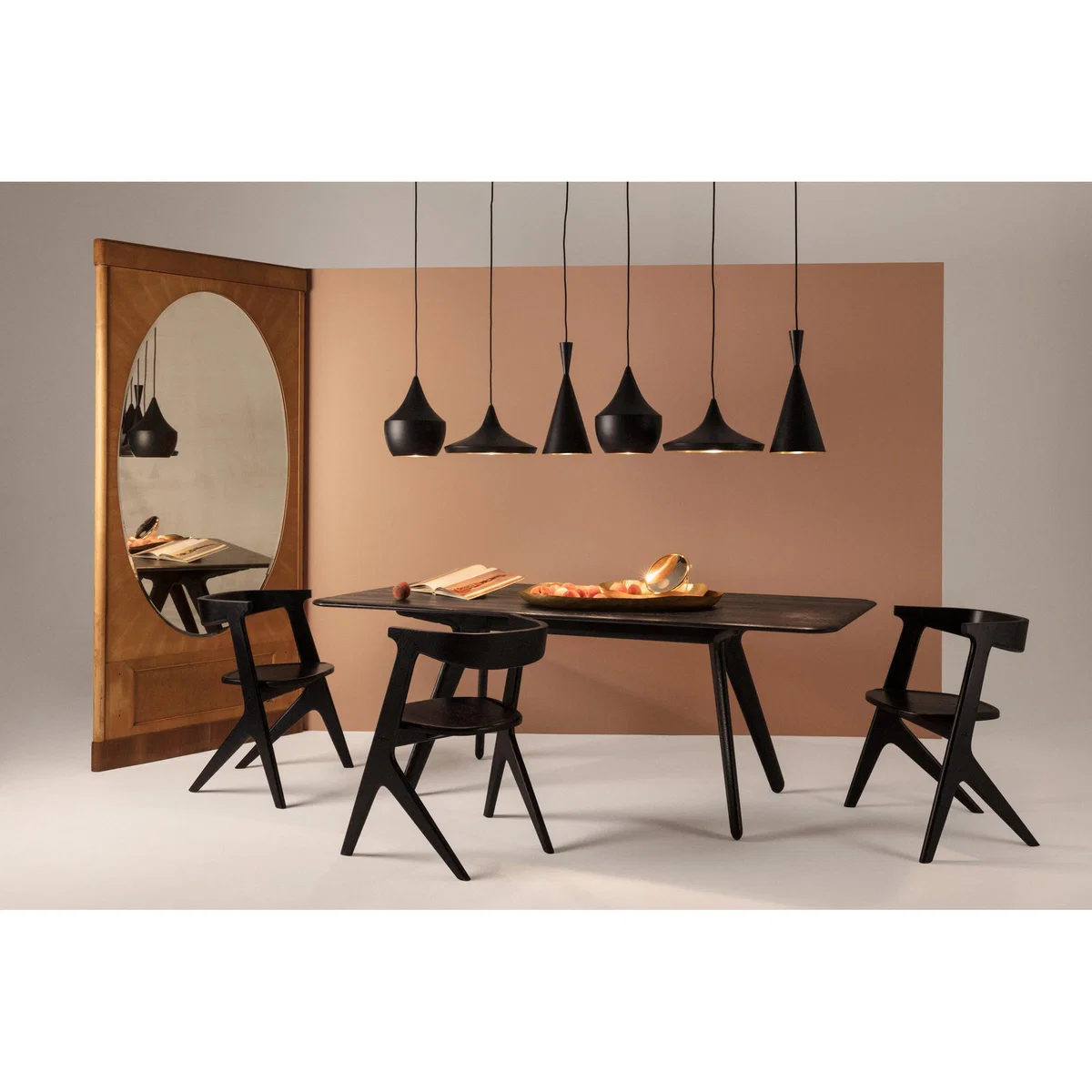 Tom Dixon Slab dining table 96x200 cm Black oak – image 4
